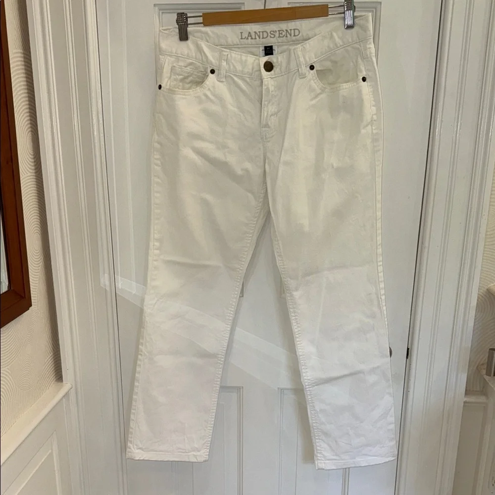 Lands' End Classic White Pants